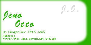 jeno otto business card